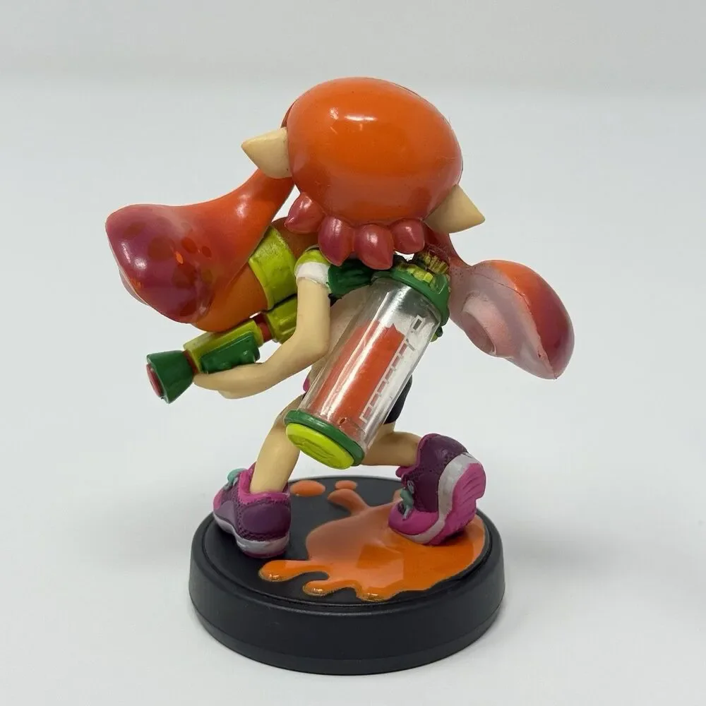 Nintendo Splatoon Orange Inkling Girl Amiibo Figure Switch 3DS Wii U